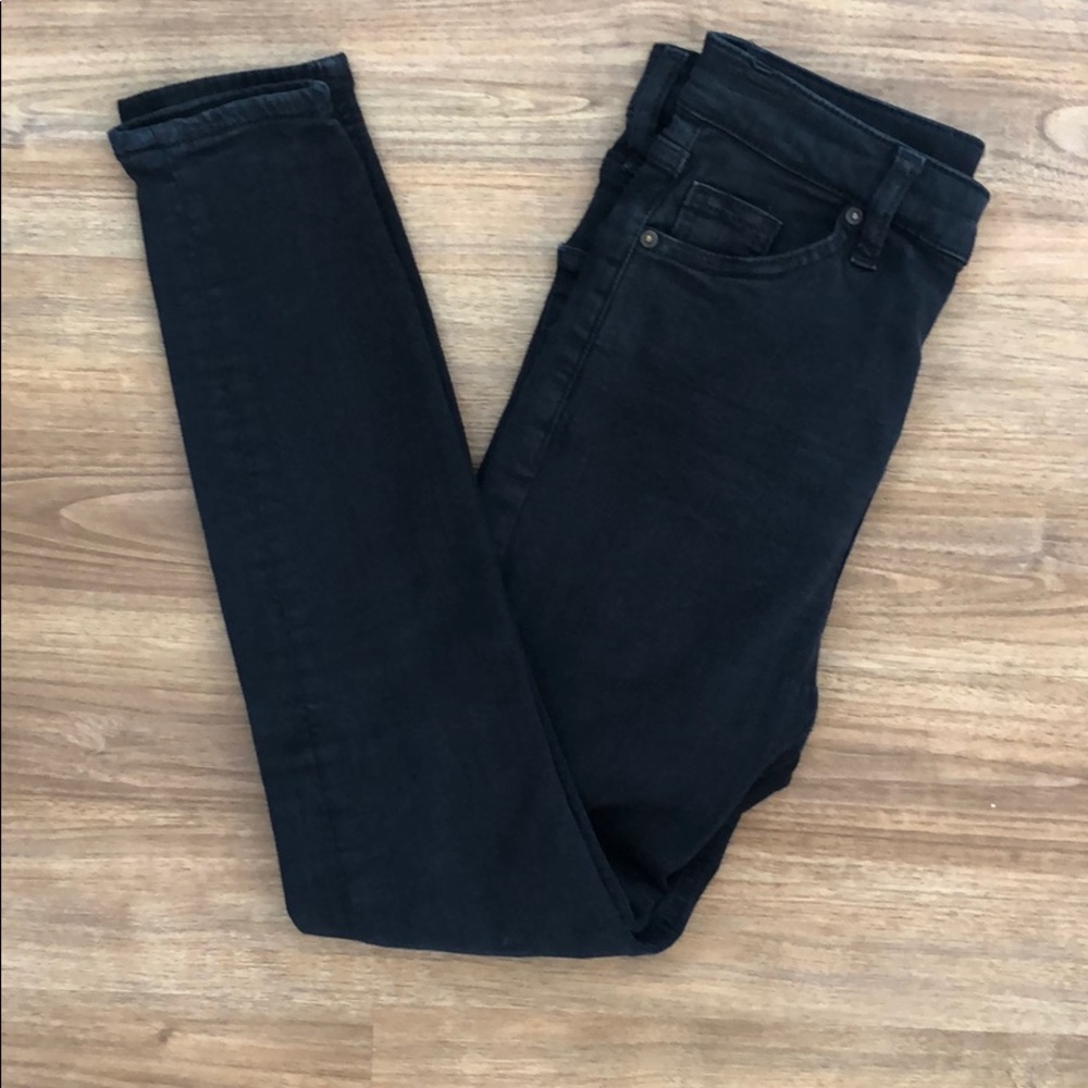 TOPSHOP moto black skinny jeans W26 to fit L28